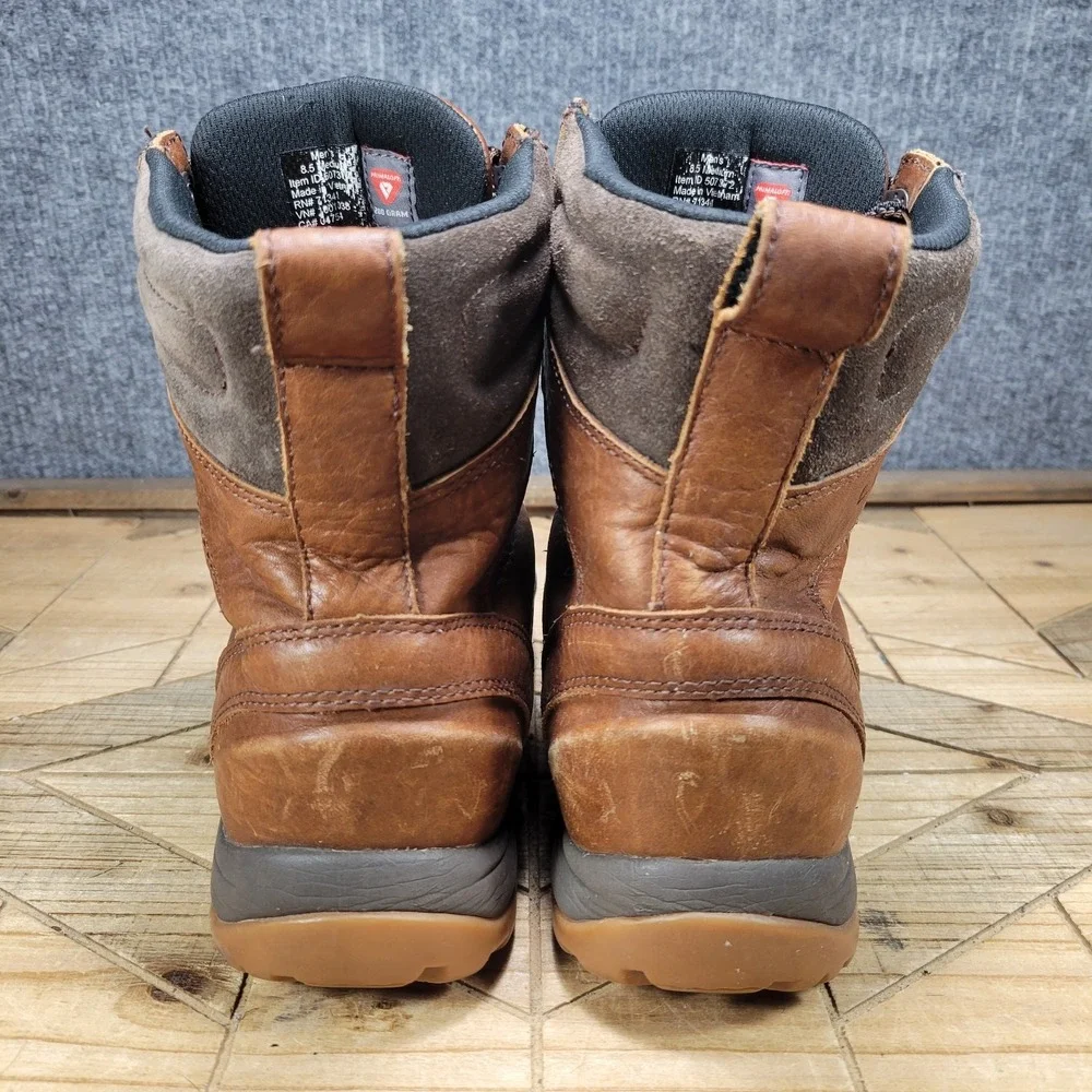 L.L. Bean Storm Chaser 5 Mens 8.5 M Duck Boots Brown Leather Primaloft Tek 2.5